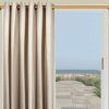 Homespun Linen Lined & Innerlined Grommet Patio Panel With Detachable Wand - Image 2