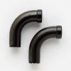 Curved French Return Elbows (pair) for 1-3/8" Diameter Wood Rod- Select - Image 3