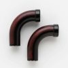 Curved French Return Elbows (pair) for 1-3/8" Diameter Wood Rod- Select - Image 4