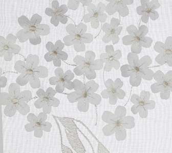 Hydrangea Bouquet Faux Linen Sheer Ensemble