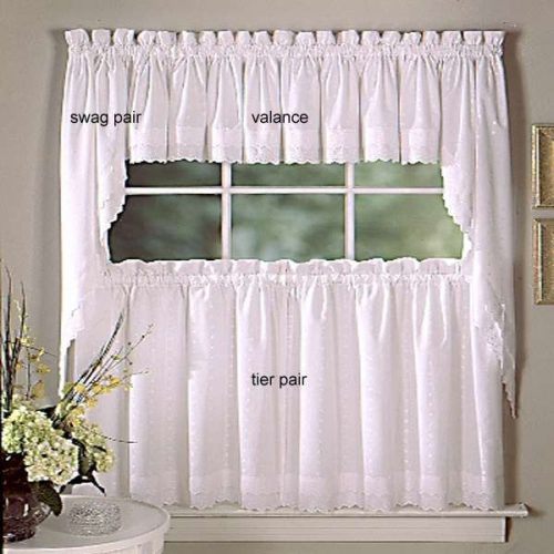 Ribbon Eyelet - Kitchen Curtain