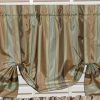 Tie Up Valance - Calloway Stripe Cinnamon