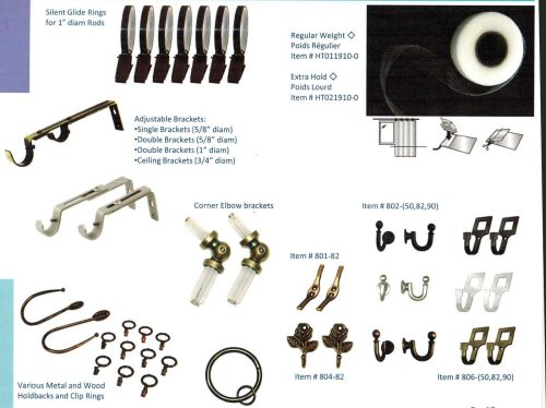 Metal Brackets, Clip RIngs, and Holdbacks