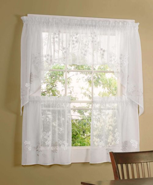 Hydrangea Kitchen Cafe Curtains